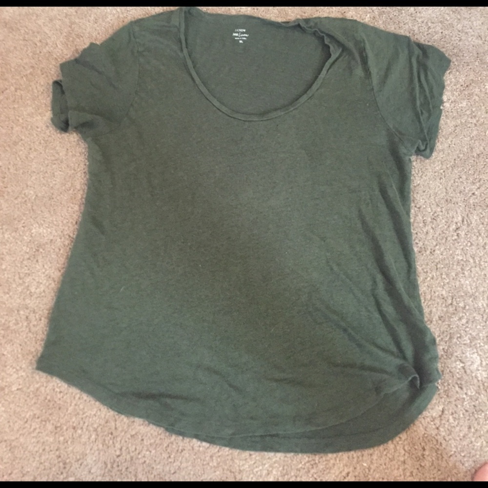 j‎ crew linen tee
